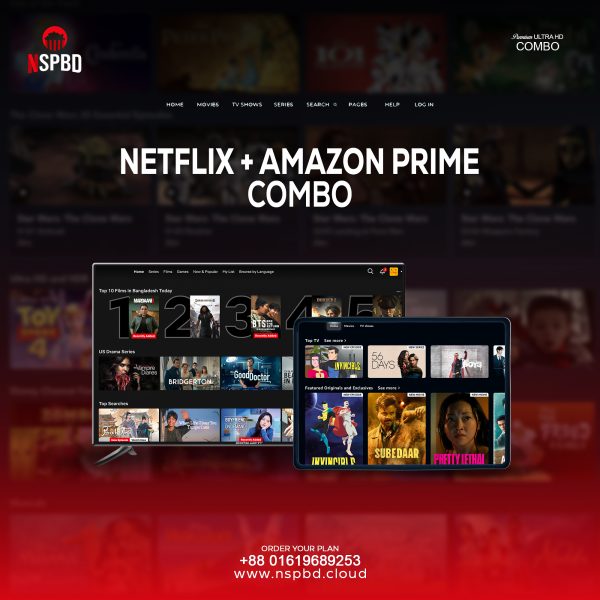 Netflix (Without TV Plan) + Amazon Prime – Combo